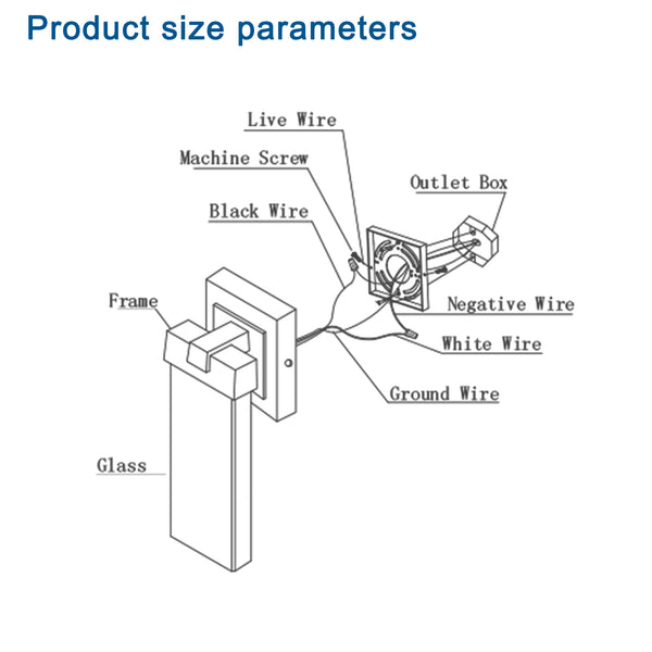 English Elm Outdoor Waterproof Transparent LED Crystal Wall Lamp 12W 2-Pack — Weatherproof Die-Cast Aluminum, Elegant Patio Sconce with Bubble Glass for Porch, Garden, Entryway W1340110434