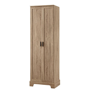 English Elm Storage Cabinet Freestanding Mdf Two Door Adjustable Shelving for Home Office Bath N725P331419D