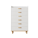 Hearth and Haven Modern Simple Style White Modern Six-Drawer Chest For Bedroom, Kid'S Room, Living Room, Nursery Room WF305226AAK