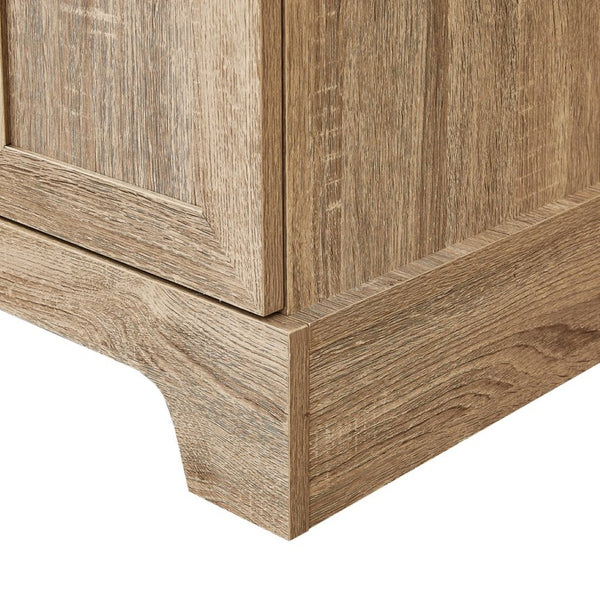 English Elm Storage Cabinet Freestanding Mdf Two Door Adjustable Shelving for Home Office Bath N725P331419D