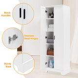 English Elm Storage Cabinet With Two Doors For Bathroom, Office, Adjustable Shelf, Mdf Board, White (Old Sku:Wf302824Aak)