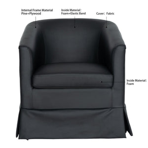 English Elm 27.36" Velvet Swivel Accent Chair with 360 Degree Base for Living Room or Bedroom W680105121