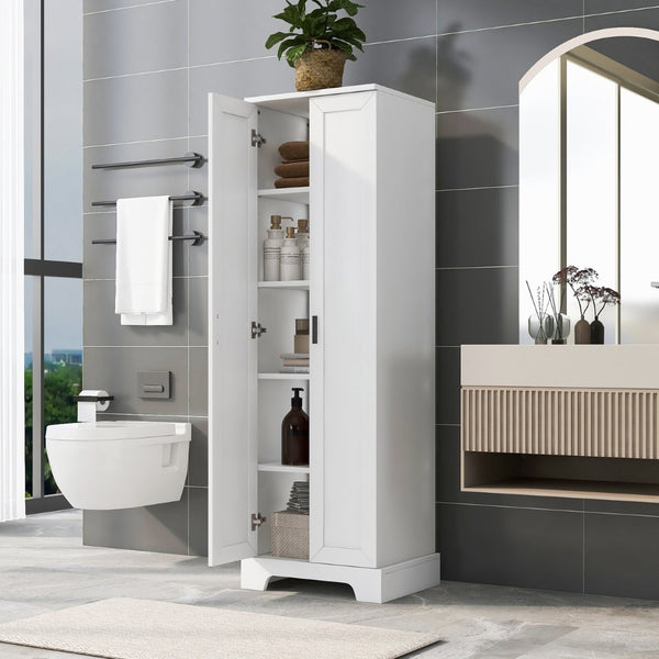 English Elm Storage Cabinet With Two Doors - Modern Mdf Design, Adjustable Shelf, Safe & Stylish For Any Space N725P181207W-GIGA