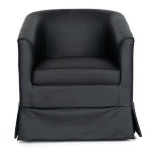 English Elm 27.36" Velvet Swivel Accent Chair with 360 Degree Base for Living Room or Bedroom W680105121