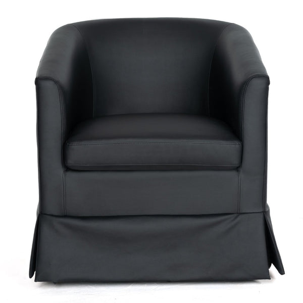 English Elm 27.36" Velvet Swivel Accent Chair with 360 Degree Base for Living Room or Bedroom W680105121