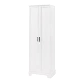 English Elm Storage Cabinet With Two Doors For Bathroom, Office, Adjustable Shelf, Mdf Board, White (Old Sku:Wf302824Aak)