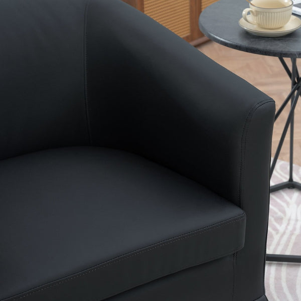 English Elm 27.36" Velvet Swivel Accent Chair with 360 Degree Base for Living Room or Bedroom W680105121