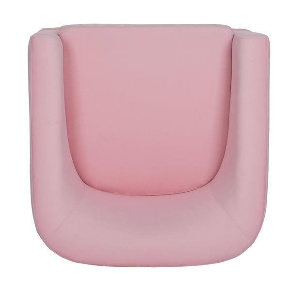 English Elm 27.36" Velvet Swivel Accent Chair with 360 Degree Base for Living Room or Bedroom Pink W680105117