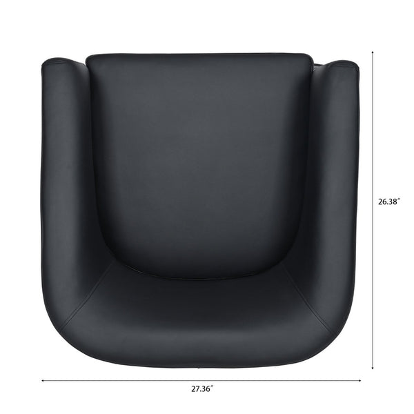 English Elm 27.36" Velvet Swivel Accent Chair with 360 Degree Base for Living Room or Bedroom W680105121