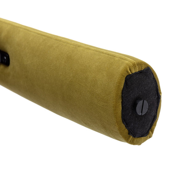 English Elm Contemporary Olive Velvet Dining Chair Set of 2 — Curved Barrel Design, Steel Frame, Plush Comfort W395103724