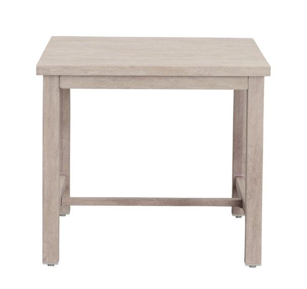 English Elm Steve Silver - Durable Outdoor End Table - Weather-Resistant Aluminum, Coastal Style, Adjustable Levelers, Low-Maintenance B081110057-GIGA