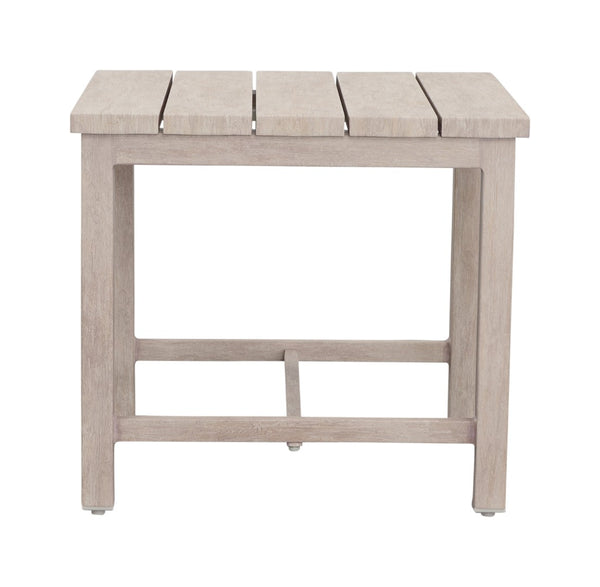 English Elm Steve Silver - Durable Outdoor End Table - Weather-Resistant Aluminum, Coastal Style, Adjustable Levelers, Low-Maintenance B081110057-GIGA