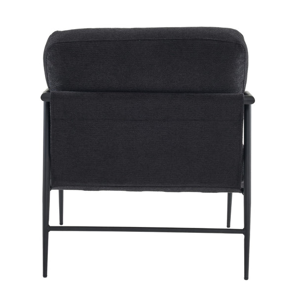 English Elm Leisure Accent Chair Solid Wood Frame Ergonomic Backrest Upholstered Fabric Reading Seat W1805106270