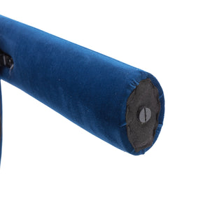 English Elm Contemporary Velvet Upholstered Dining Chair with Steel Frame, Rounded Back Comfort for Home Navy W395103722