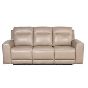 English Elm Steve Silver - Transitional Leather Power Reclining Group - Style Meets Comfort - Top-Grain Leather, Dual Power Footrest And Articulating Headrest - Luxurious Seating