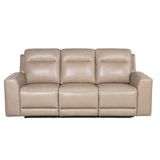 Steve Silver Transitional Leather Power Reclining Group - Top-Grain Leather, Dual Power Footrest, Articulating Headrest - Luxurious Seating