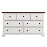 Hearth and Haven Wooden Captain Seven-Drawer Dresser For Bedroom, Living Room, Kids' Room WF317050AAK