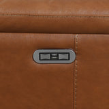 English Elm Steve Silver - Leather Sectional Collection - Whiskey Coach Top-Grain Leather - Style And Spacious Seating