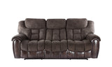 English Elm Steve Silver - Transitional Dual-Power Leather Loveseat - Reclining Seats, Top Grain Leather, High-Leg Design - Compact And Comfortable