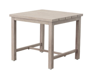 English Elm Steve Silver - Durable Outdoor End Table - Weather-Resistant Aluminum, Coastal Style, Adjustable Levelers, Low-Maintenance B081110057-GIGA