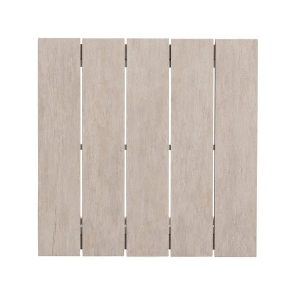 English Elm Steve Silver - Durable Outdoor End Table - Weather-Resistant Aluminum, Coastal Style, Adjustable Levelers, Low-Maintenance B081110057-GIGA