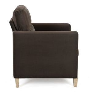English Elm 1 Seat Pu Leather Accent Sofa with Pocket Spring Foam Cushion for Living Room W680106031