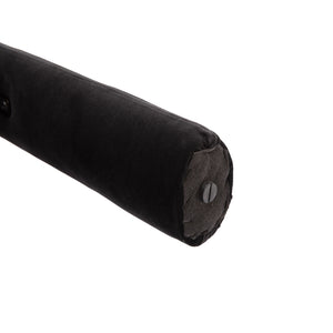 English Elm Contemporary Velvet Upholstered Dining Accent Chair with Curved Back, Steel Frame, Plush Foam Comfort Black W395103721