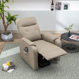 English Elm Massage Recliner Chair Electric Power Lift Chairs With Side Pocket, Adjustable Massage and Heating Function For Adults and Seniors, Olive Grey