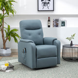 English Elm Massage Recliner Chair Electric Power Lift Chairs With Side Pocket, Adjustable Massage and Heating Function For Adults and Seniors, Squirrel Grey