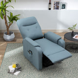 English Elm Massage Recliner Chair Electric Power Lift Chairs With Side Pocket, Adjustable Massage and Heating Function For Adults and Seniors, Squirrel Grey