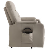 English Elm Massage Recliner Chair Electric Power Lift Chairs With Side Pocket, Adjustable Massage and Heating Function For Adults and Seniors, Olive Grey