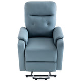 English Elm Massage Recliner Chair Electric Power Lift Chairs With Side Pocket, Adjustable Massage and Heating Function For Adults and Seniors, Squirrel Grey