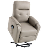 English Elm Massage Recliner Chair Electric Power Lift Chairs With Side Pocket, Adjustable Massage and Heating Function For Adults and Seniors, Olive Grey