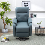 English Elm Massage Recliner Chair Electric Power Lift Chairs With Side Pocket, Adjustable Massage and Heating Function For Adults and Seniors, Squirrel Grey