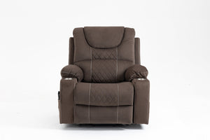 English Elm Lounge Power Lift Recliner with Massage Heat and Full Flat Recline for Living Room W547S00040