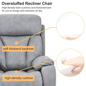 English Elm Electric Power Lift Recliner with Remote Control, Soft Fabric, Padded Arms, Infinite Positions, 330lb Capacity W1028S00033