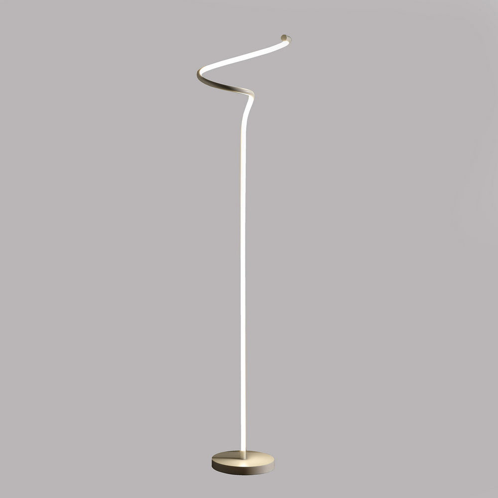 English Elm 52.5-Inch LED Matte White S-Curve Spiral Floor Lamp with 1100LM 3000K Integrated Bulb, UL Listed B072116353
