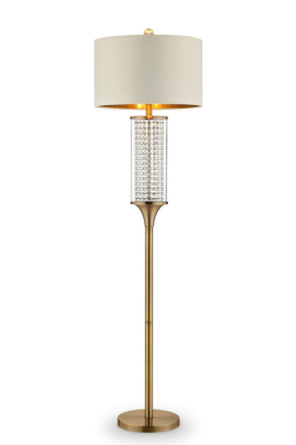 English Elm 62.25-Inch Bradie Brushed Nickel LED Arc Floor Lamp – Energy-Saving 18W 1600 Lumen 3000K Warm Glow Multicolor B072116308