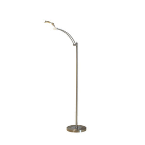 English Elm 54-Inch-Long Tinsley Silver LED Task Floor Lamp with Flexible Shade, 480 Lumens, Energy-Saving 6W, Toggle Switch B072116314