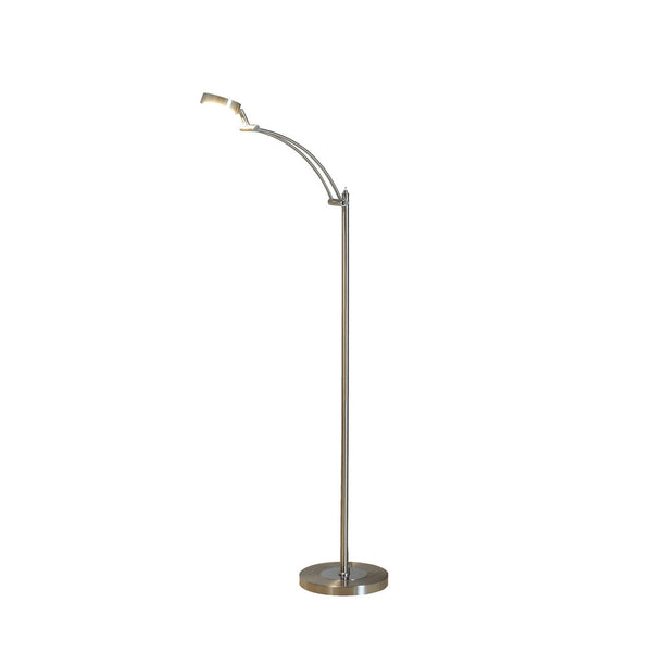 English Elm 54-Inch-Long Tinsley Silver LED Task Floor Lamp with Flexible Shade, 480 Lumens, Energy-Saving 6W, Toggle Switch B072116314