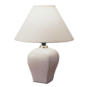 English Elm 13" Elegant Ivory Ceramic Table Lamp With Linen Shade – Perfect For Bedside Or Living Room Decor B072116107