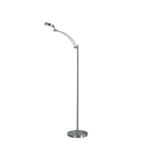 English Elm 54-Inch-Long Tinsley Silver LED Task Floor Lamp with Flexible Shade, 480 Lumens, Energy-Saving 6W, Toggle Switch B072116314