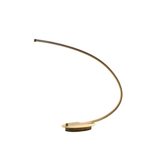 English Elm 16-Inch Sleek Eli Brushed Nickel LED Arc Tube Table Lamp, 1100 Lumens, 2700K Warm, Energy-Saving Design B072116304