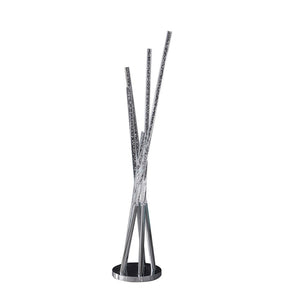 English Elm 48.75" Carina Modern 5-Arm Acrylic Bubble LED Floor Lamp Silver Chrome Metal, 800 Lumens, 3000K B072116681