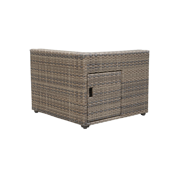 English Elm Steve Silver - Weather-Resistant Gray Sectional Sofa: Fade & Stain-Resistant Polyester, Removable Cushions, Cozy 41.3" B081S00007