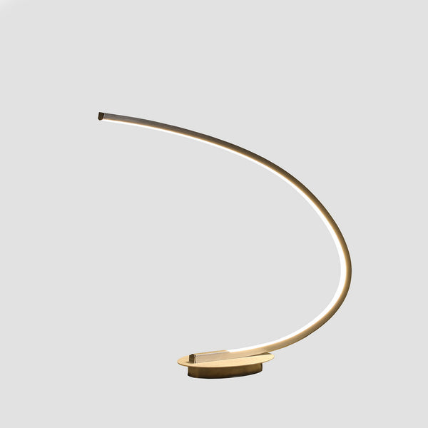 English Elm 16-Inch Sleek Eli Brushed Nickel LED Arc Tube Table Lamp, 1100 Lumens, 2700K Warm, Energy-Saving Design B072116304