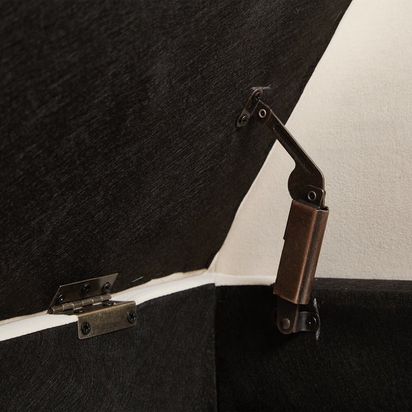 English Elm 51.5" Plush Velvet Bed Bench with Hidden Storage Chest, Upholstered Entryway Ottoman Seat Beige W1097104003