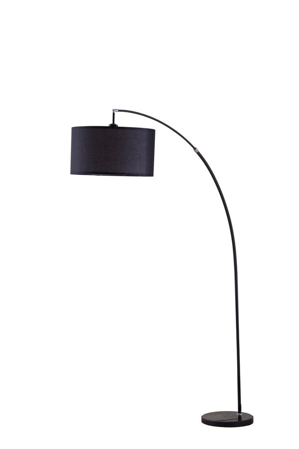 English Elm 86" Tall Metal Arc Floor Lamp "Bella" - Modern Black Design With Marble Base & Adjustable Lighting B072116139