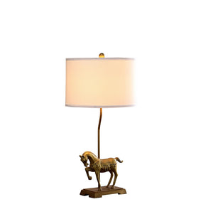 English Elm 29.5" Gold Royal Stallion Horse Resin Table Lamp – Equestrian Elegance For Home Decor & Lighting B072116652