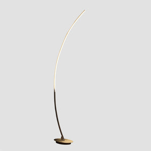 English Elm 62.25-Inch Bradie Brushed Nickel LED Arc Floor Lamp – Energy-Saving 18W 1600 Lumen 3000K Warm Glow Silver B072116305